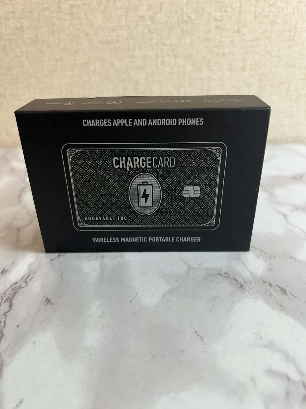 Aquavault ChargeCard Wireless Magnetic Portable Charger AV11